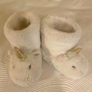 Boden Fuzzy Slipper Boots Size 9
